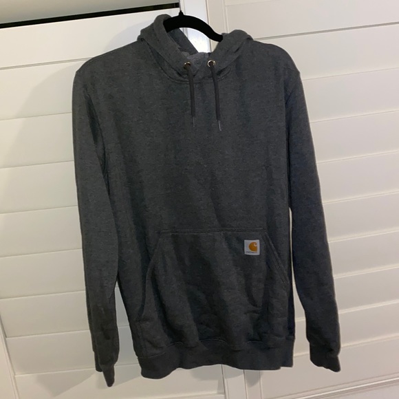 Carhartt Heather Grey Hoodie! 💚🩶💚🩶 - Picture 2 of 5